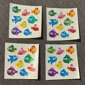 Vintage Sandylion Shiny Colourful Fish Stickers